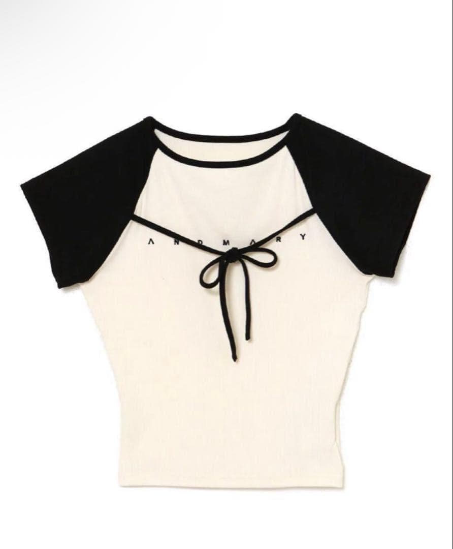 andmary（アンドマリー） Alma ribbon tops ブラック