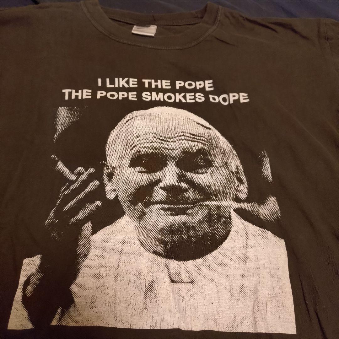 90s ローマ法王 ヴィンテージtシャツ アート エミネム着用