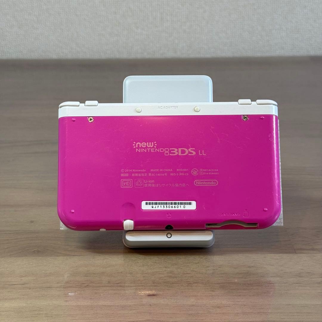 4-159【訳ありジャンク】Newニンテンドー3DS LL ピンク×ホワイト