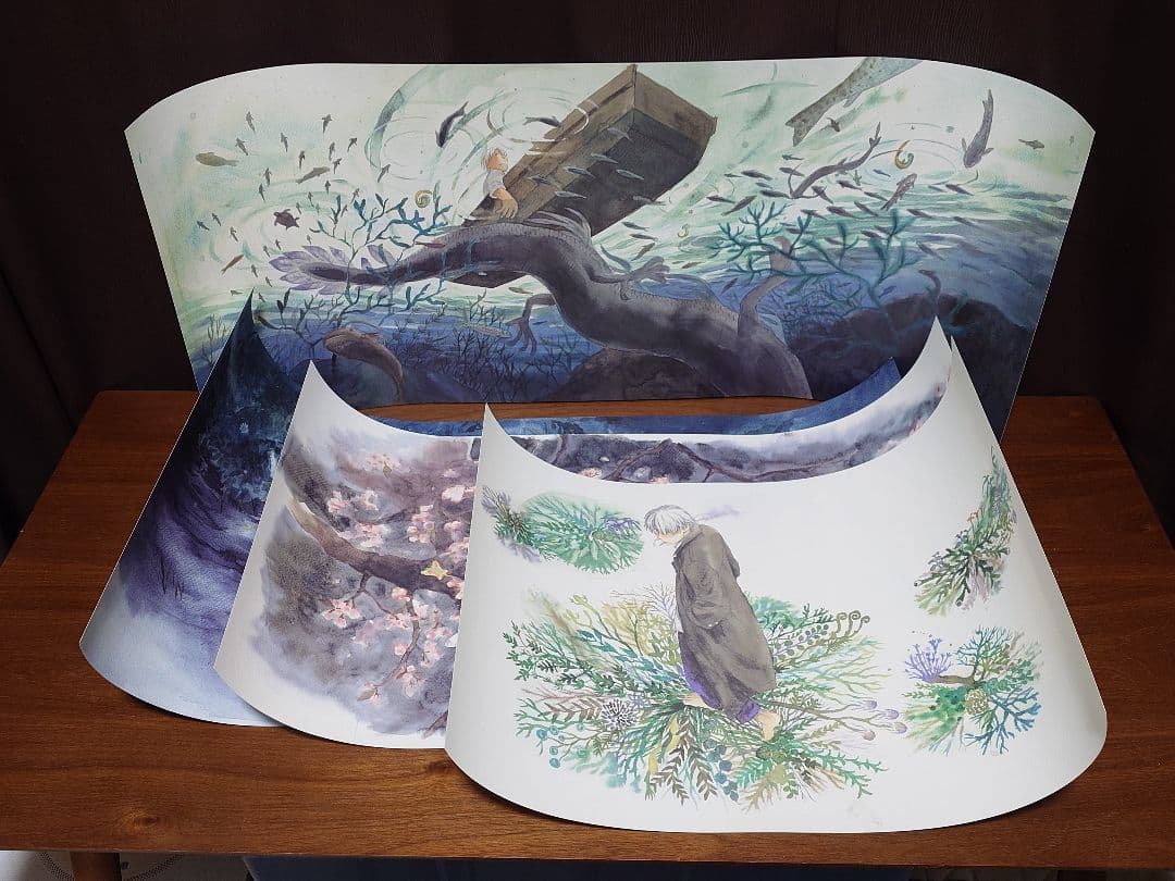 蟲師 二十景 漆原友紀 画集 蟲襖 講談社 完全受注生産