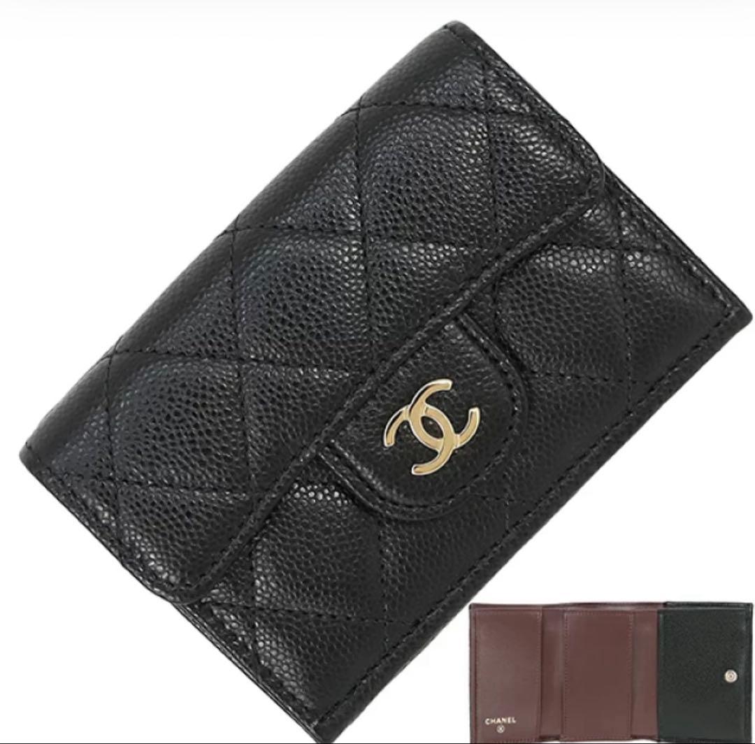 じゅりぃ　　 CHANEL マトラッセ三つ折り財布　未使用級