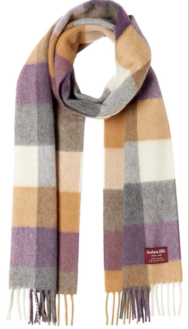 【新品】Joshua Ellis カシミヤ マフラー チェック柄