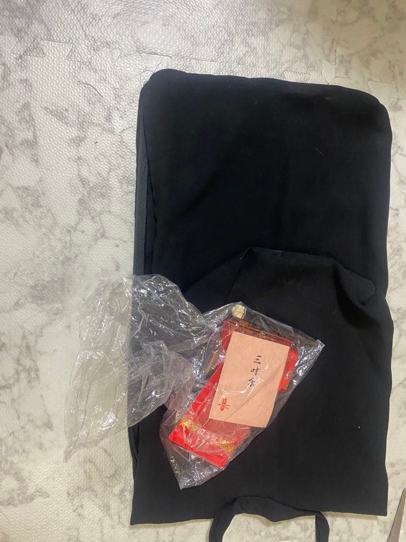 【美品】沖縄三線 人工皮 蛇柄 人工三線へび柄 楽器 民族楽器　パイソン　琉球