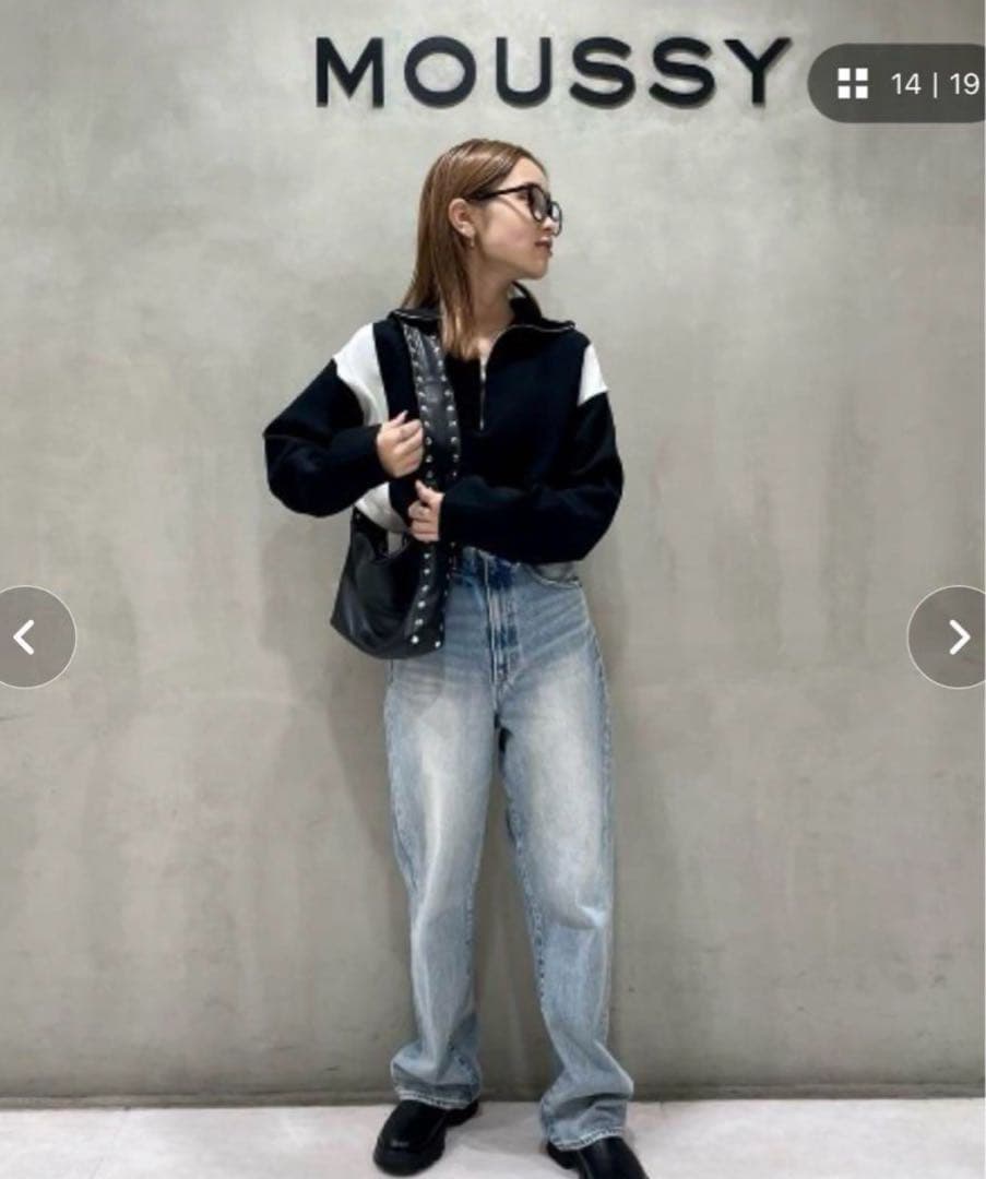 マウジー MOUSSY HW DAMAGE LOOSE STRAIGHT