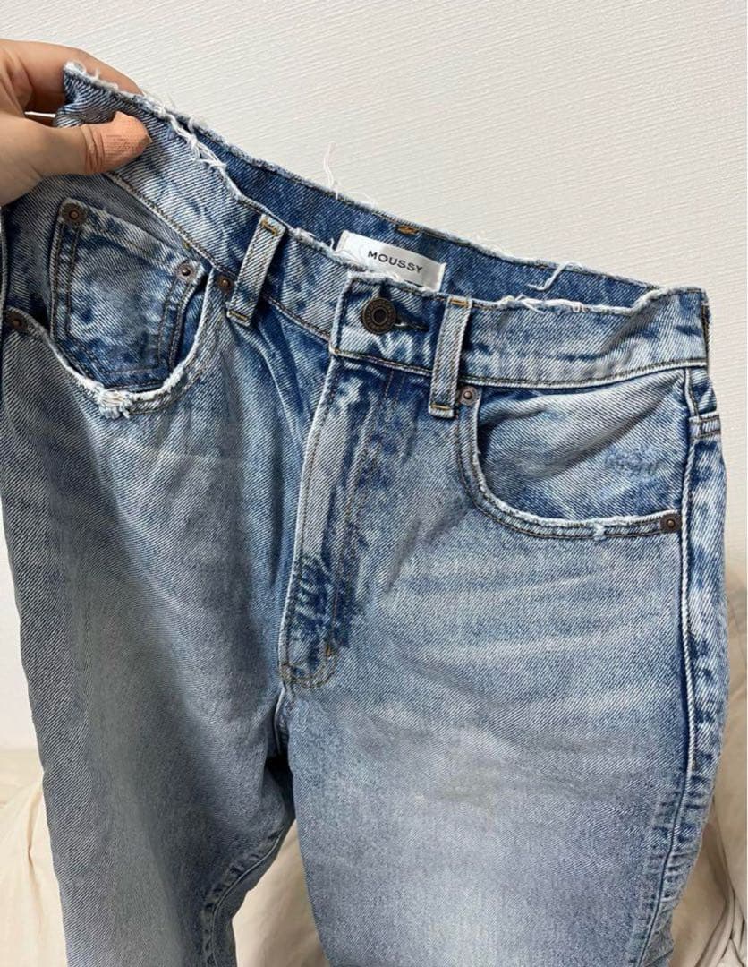 マウジー MOUSSY HW DAMAGE LOOSE STRAIGHT