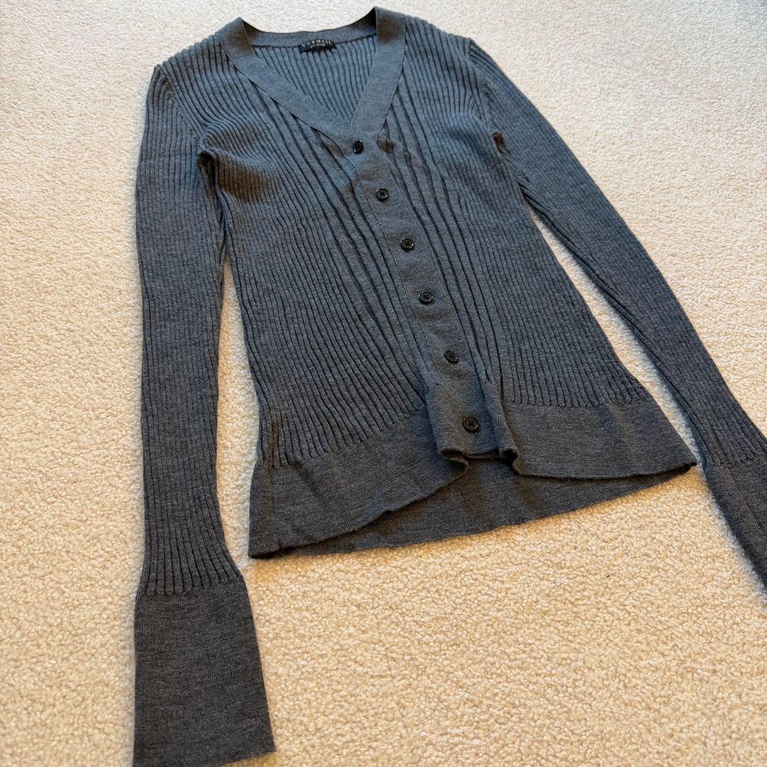 美品　VERMEIL par iena 上質ウールVネックカーディガン