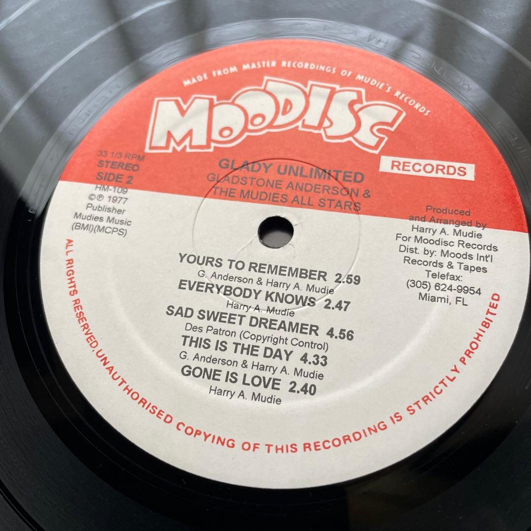 洋楽 Gladstone Anderson / Gladdy Unlimited LP