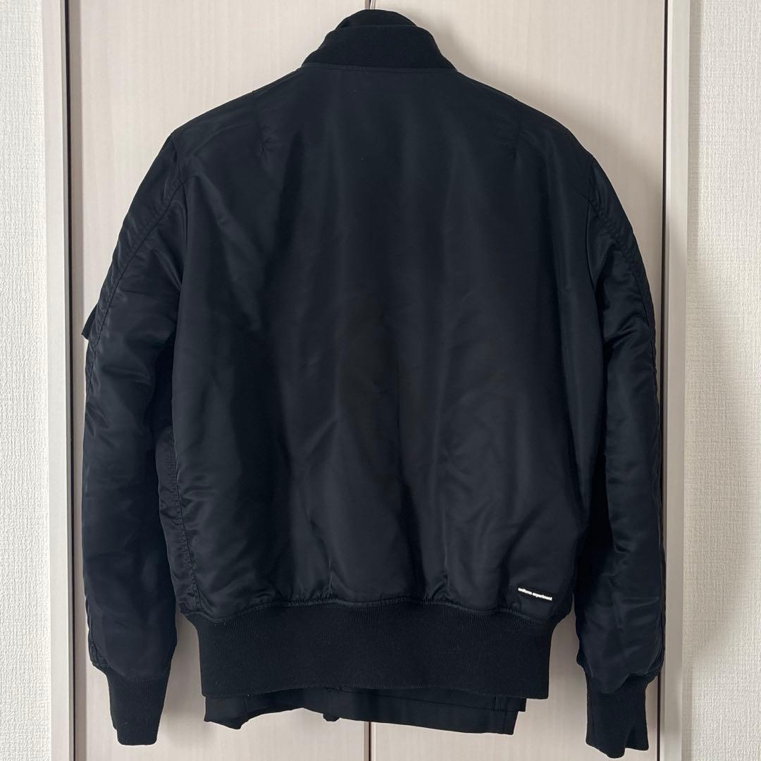 uniform experiment リバーシブル MA-1 ブルゾン ブラック