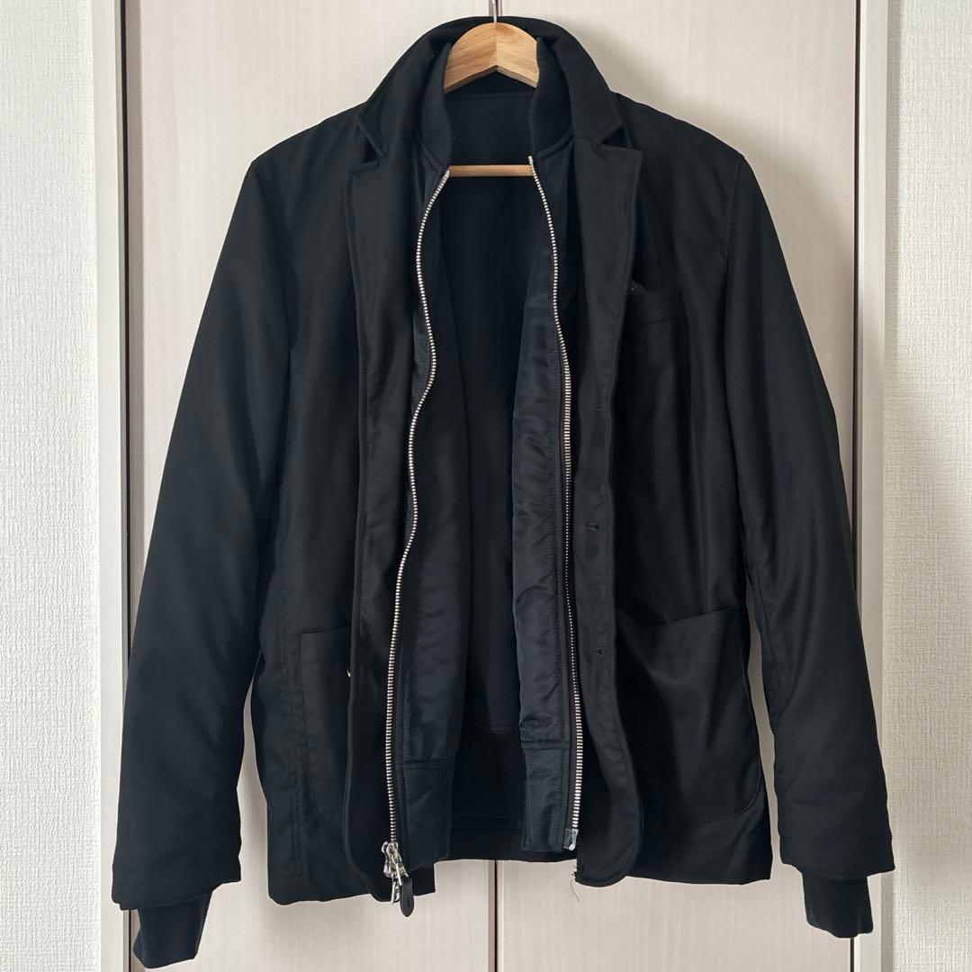 uniform experiment リバーシブル MA-1 ブルゾン ブラック