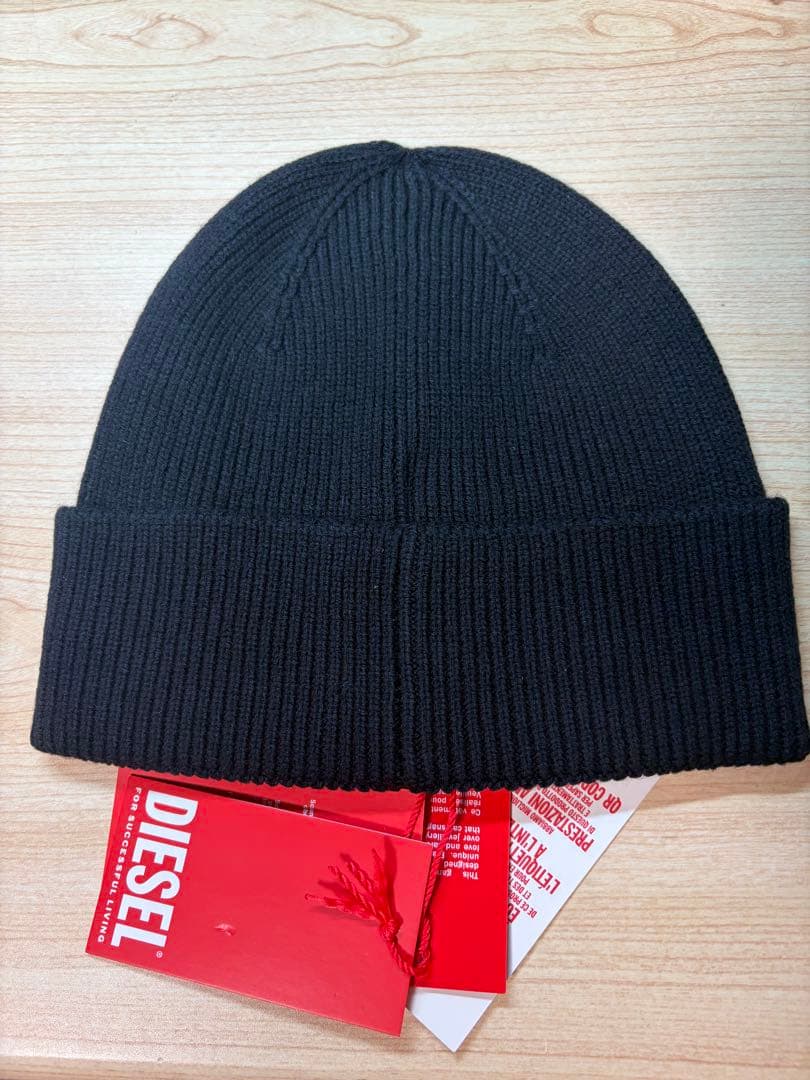 新品未使用【DIESEL】 ディーゼル ビーニー ニット帽 ブラック