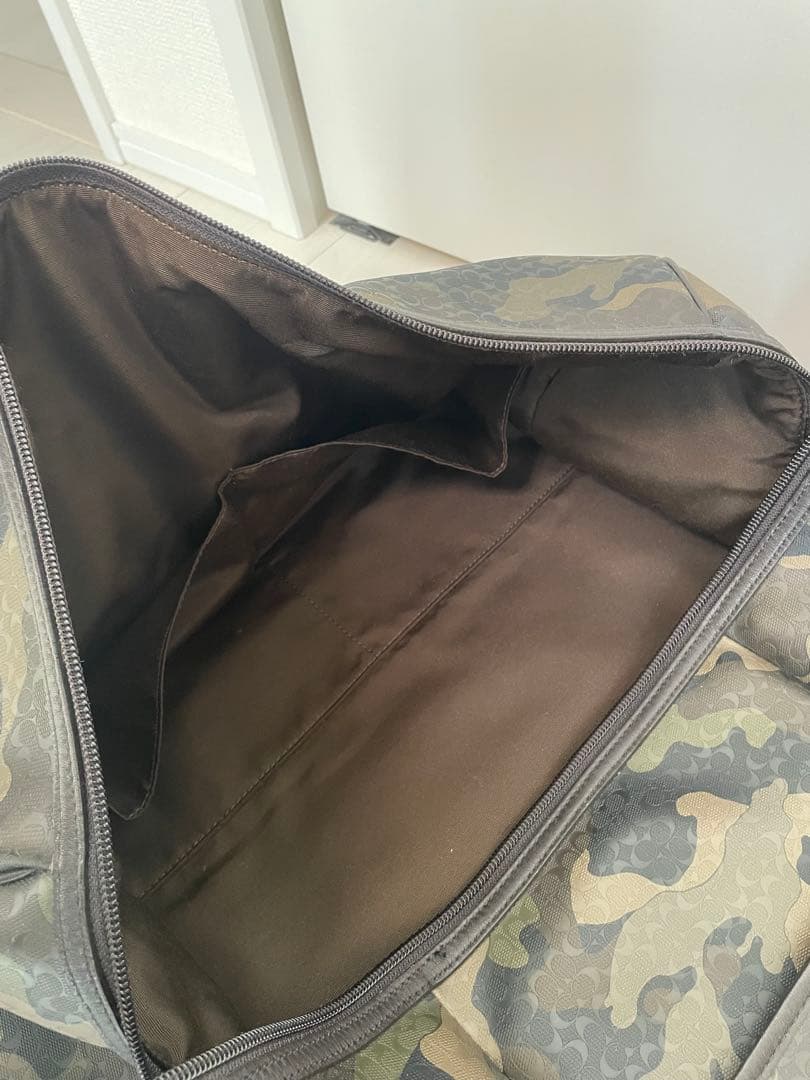 《希少》COACH 迷彩柄 ボストンバッグ　2way　シグネチャー　（美品）