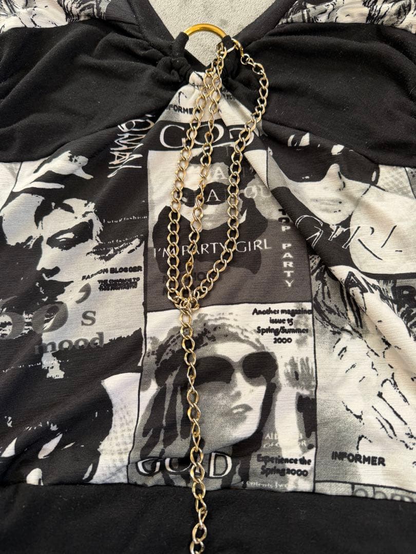 超希少‼️ d.i.a 肩出し 背中空き ジッパー トップス ギャル y2k