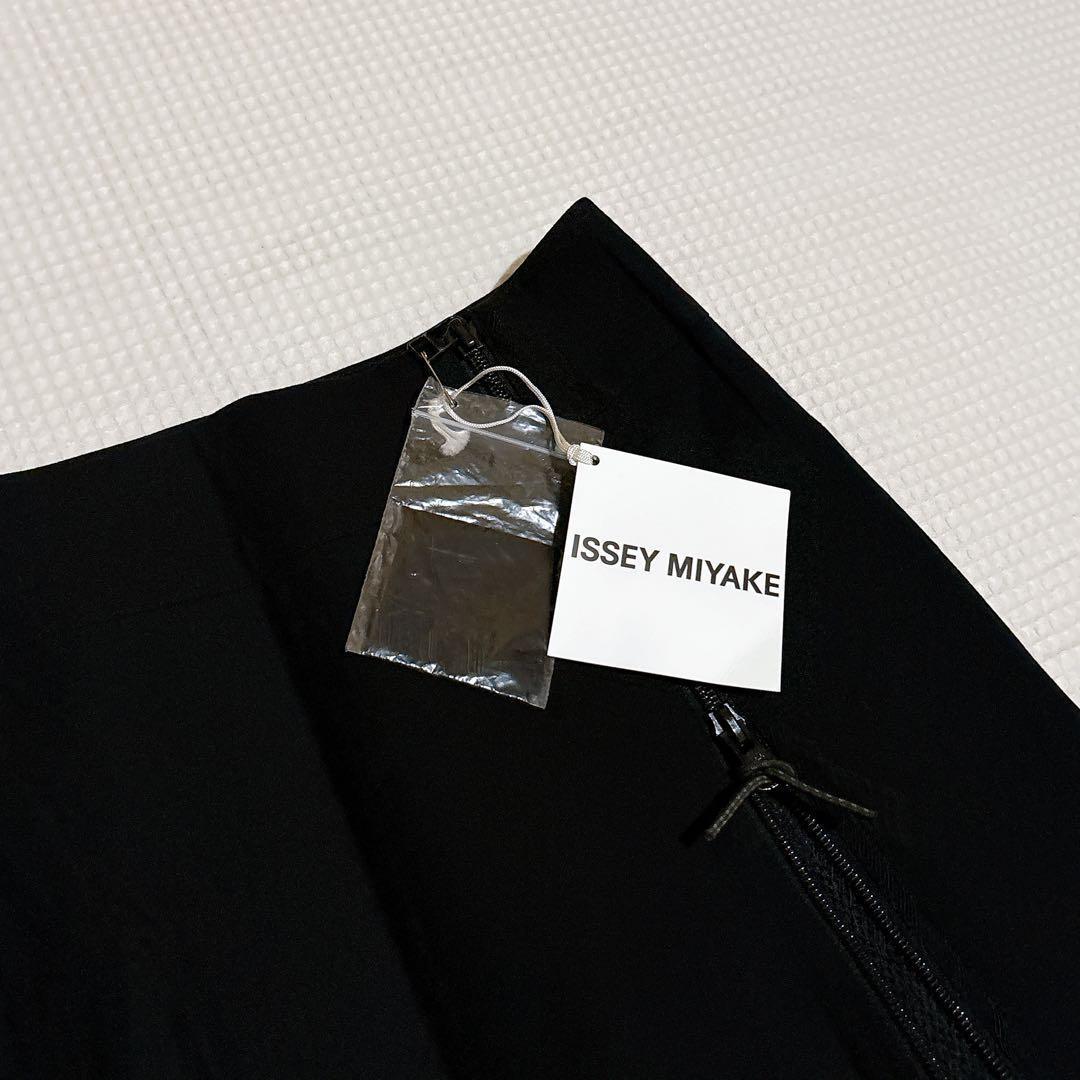 新品✨イッセイミヤケ コットンストレッチボトム スカート メッシュ ダブルジップ