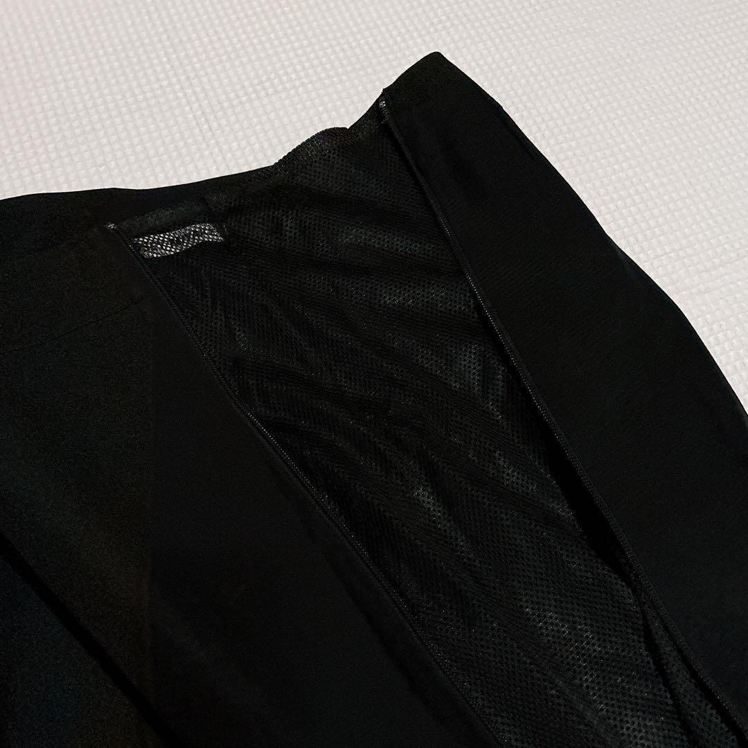 新品✨イッセイミヤケ コットンストレッチボトム スカート メッシュ ダブルジップ