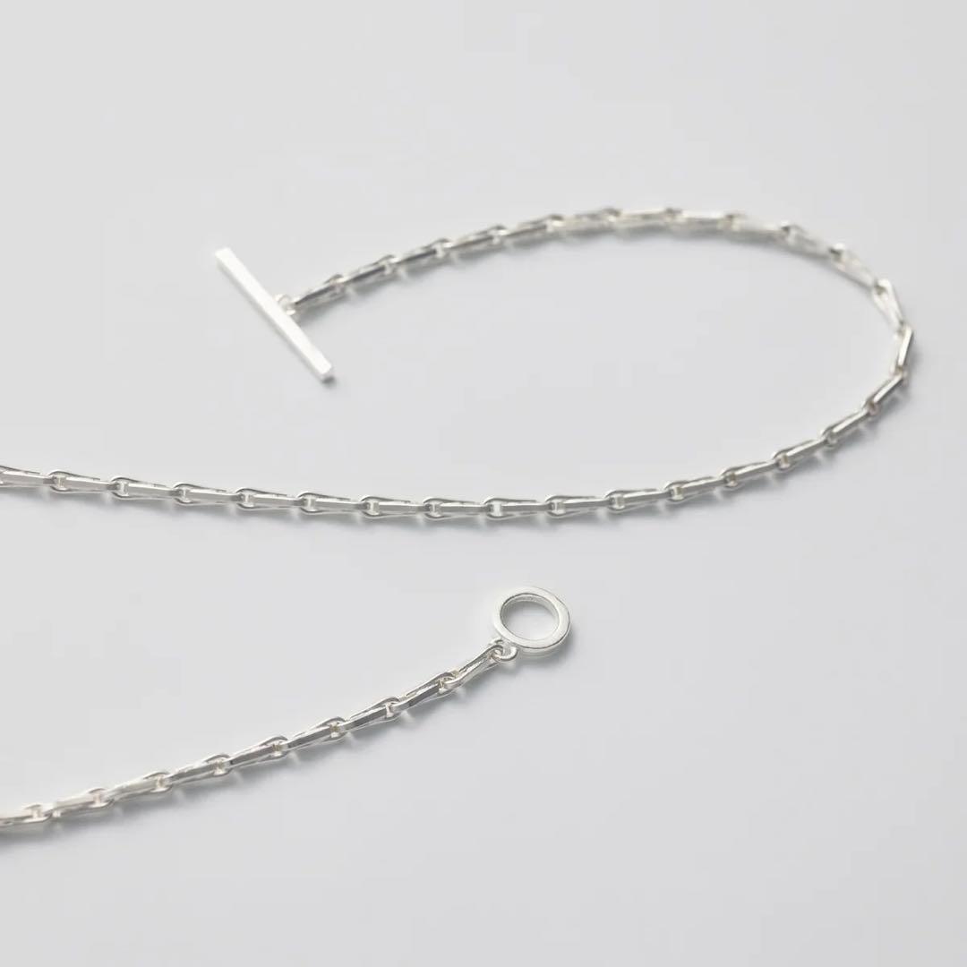 アクセサリー All Blues Fold necklace Polished Silver