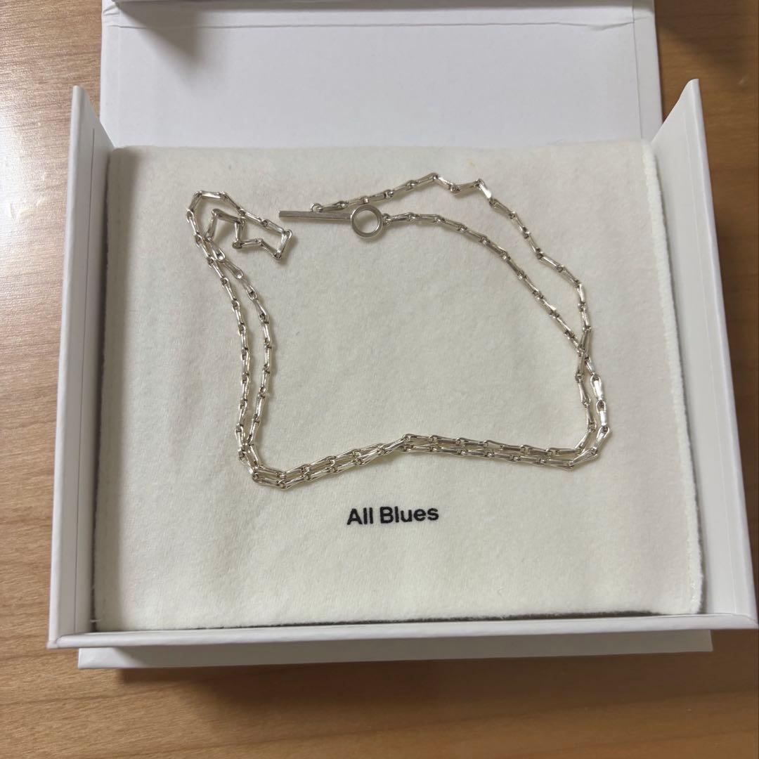 アクセサリー All Blues Fold necklace Polished Silver