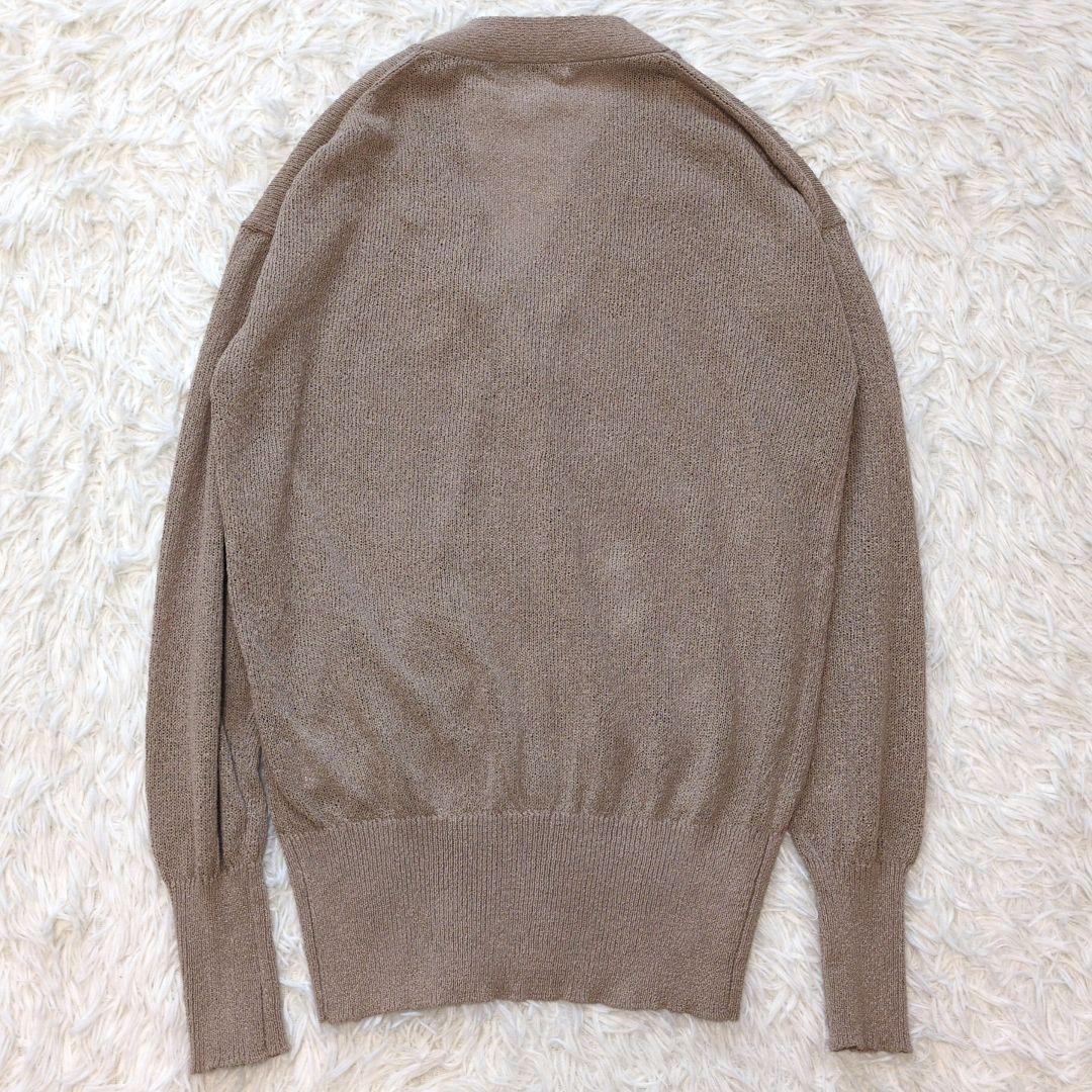 25SS タグ付き　Whim Gazette ペーパーヤーンカーディガン
