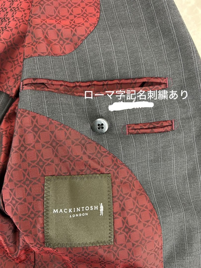 送料込み⭐︎MACKINTOSH LONDON【ストライプスーツ】ストライプグレー