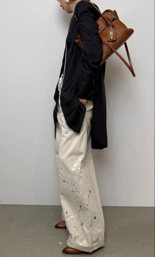 chieko+marvelt painted pants​ ペイントデニム　36