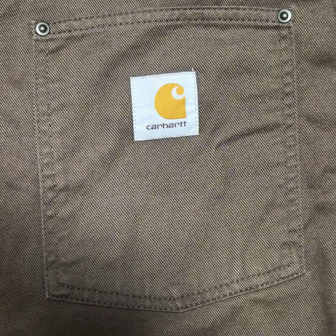 Carhartt カバーオール　ダークブラウン コットンシャツ