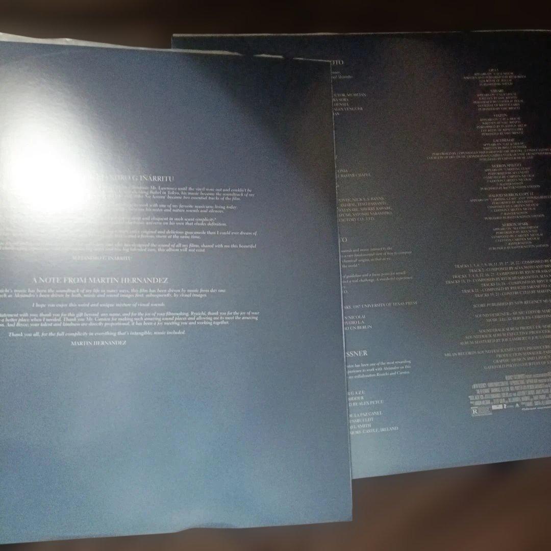 坂本龍一 the revenant usオリジナル　レコード
