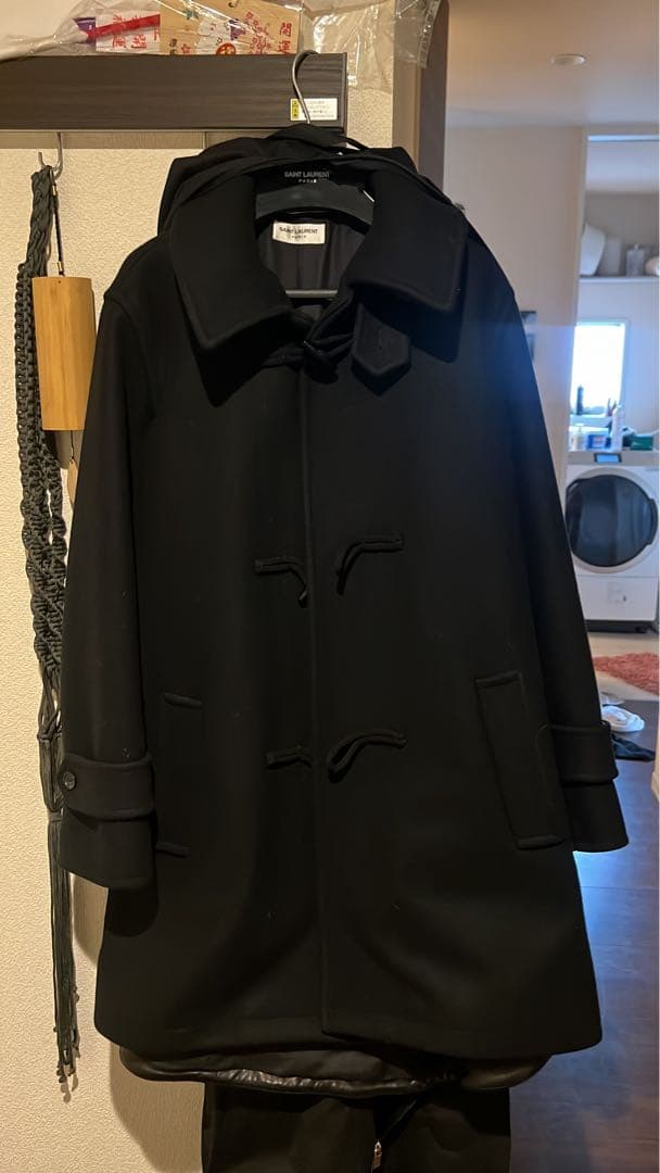最終値下げ品SAINT LAURENT 受注会限定ブラック ダッフルコート
