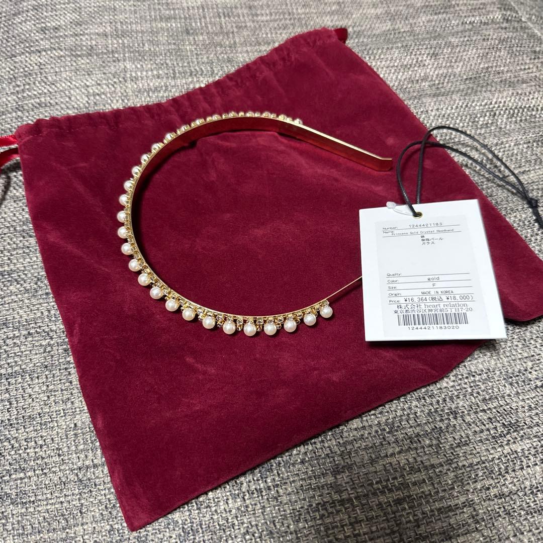 ヘアアクセサリー Herlipto Princess Gold Crystal Headband