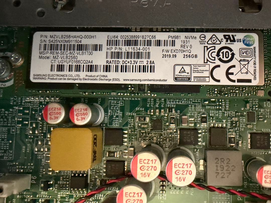HP ProDesk 600 G5 SFF SSD256G メモリ8G NVNe