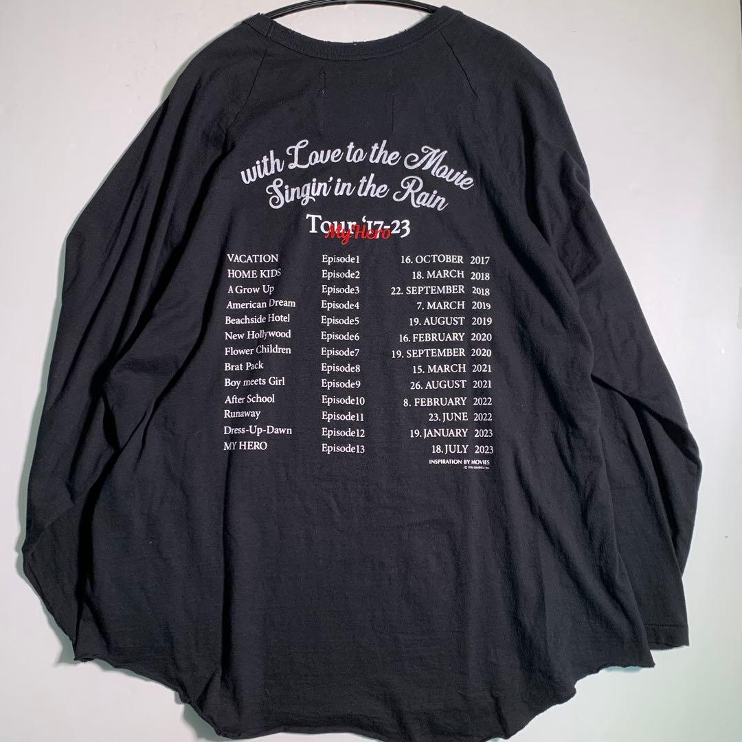 美品 DAIRIKU 24ss MY HERO グランジ ロンT Tシャツ 黒