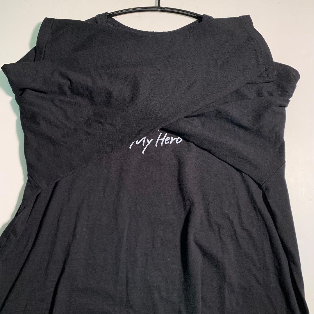 美品 DAIRIKU 24ss MY HERO グランジ ロンT Tシャツ 黒