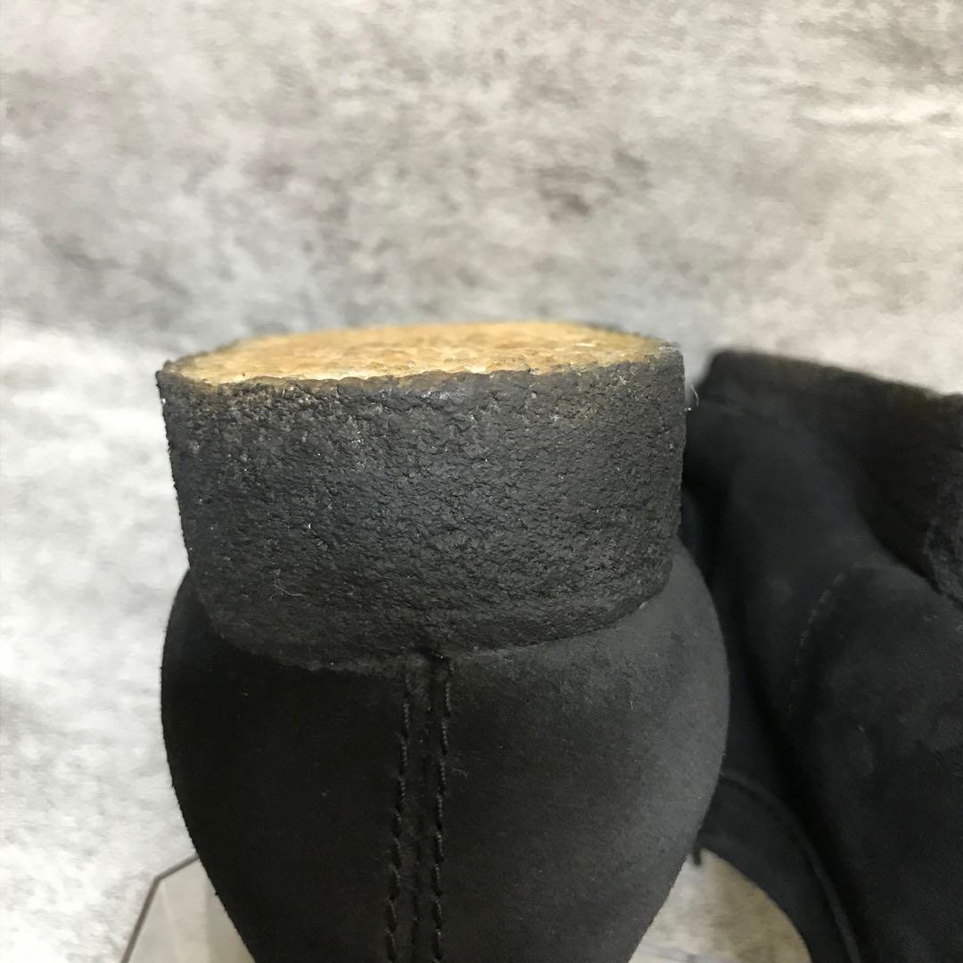【美品】クラークス ワラビー ローカット UK7 25.5cm 黒 スエード