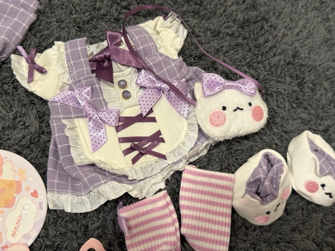 20cmレア限定着せ替えぬいぐるみメイド服♪猫メイド服
