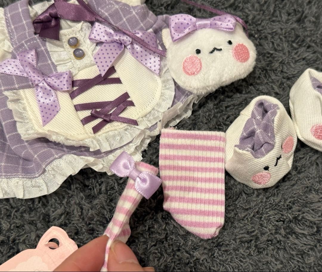 20cmレア限定着せ替えぬいぐるみメイド服♪猫メイド服