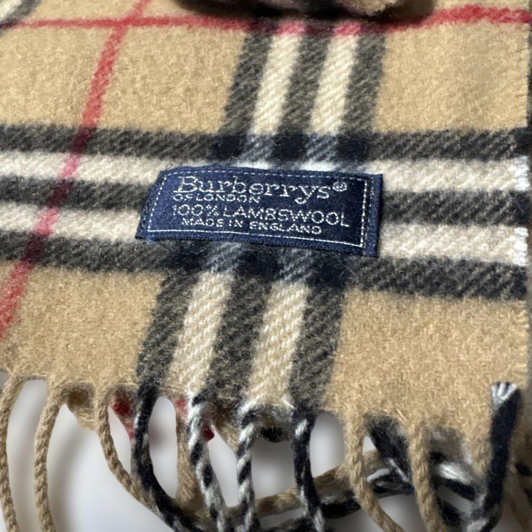 l*g様 Burberrys ノバチェック マフラー 英国製 ラムウール100%