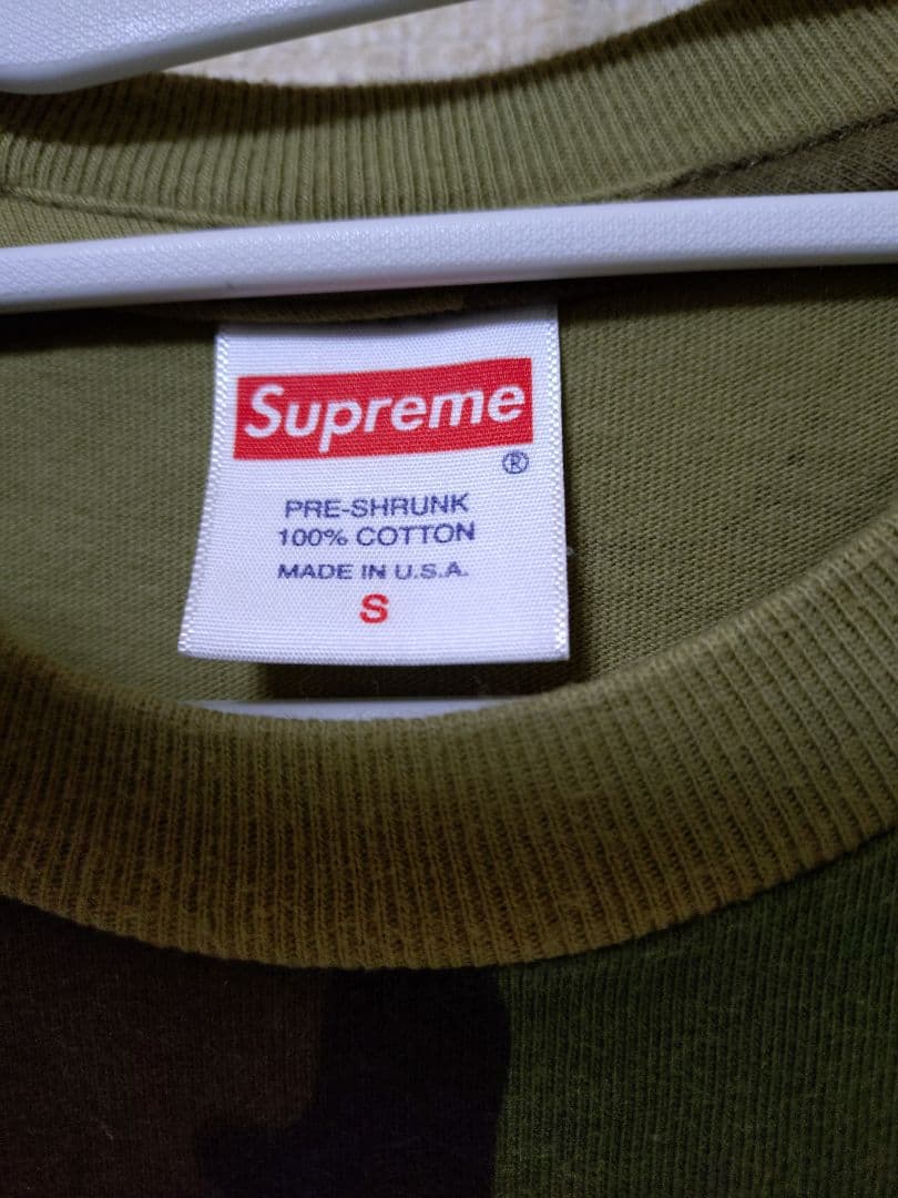 Supreme 迷彩柄 Tシャツ Sサイズ　プリントひび割れなし