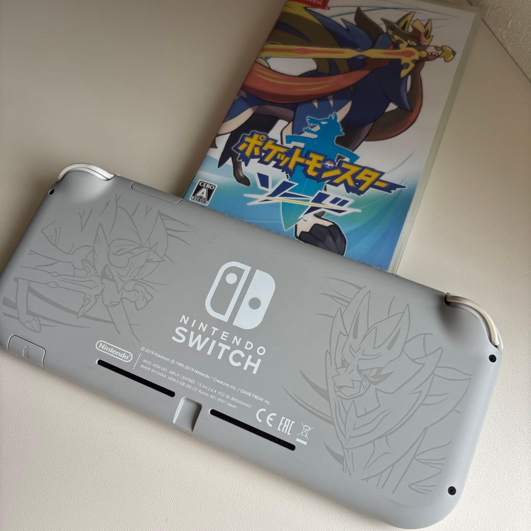 Nintendo Switch Lite グレー本体➕ポケモンソード