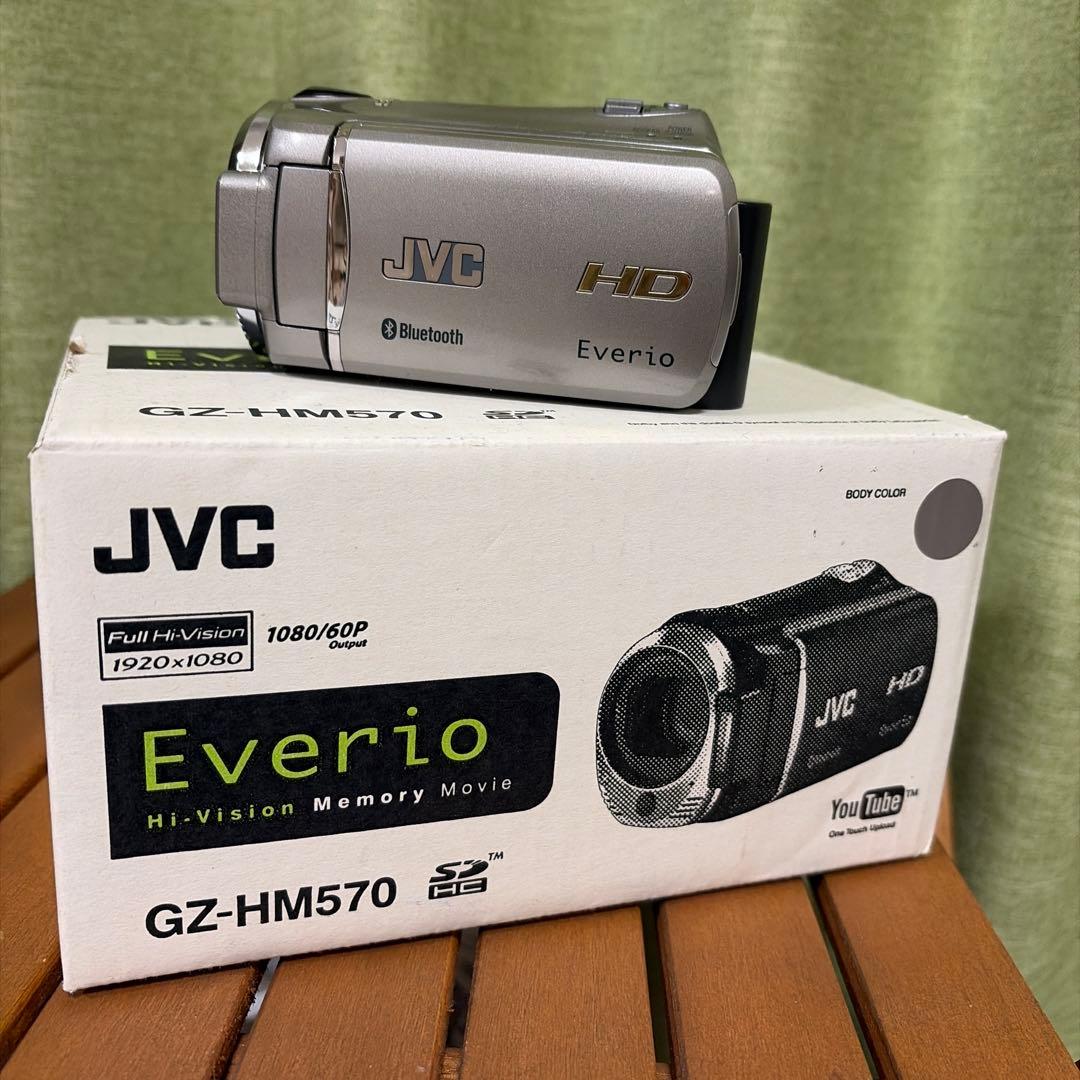JVC エブリオ　GZ-HM570 ビデオカメラ　フルハイビジョン