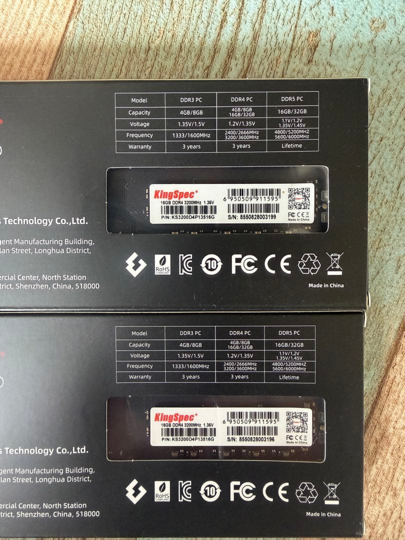 KingSpec メモリ DDR4 RAM 3200MHz 32GB