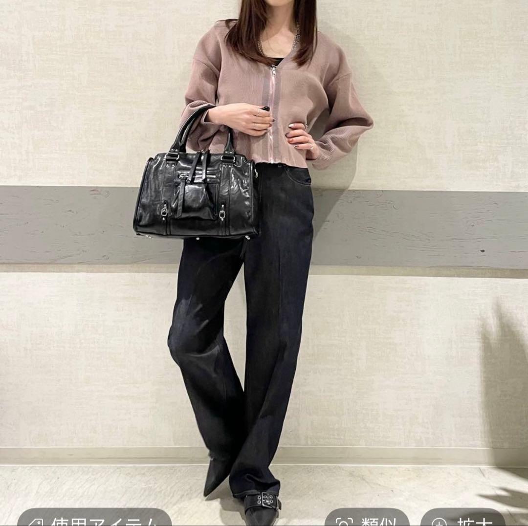 本日限定価格　JEANASIS ぺプラムzip VカーディガンFREEサイズ