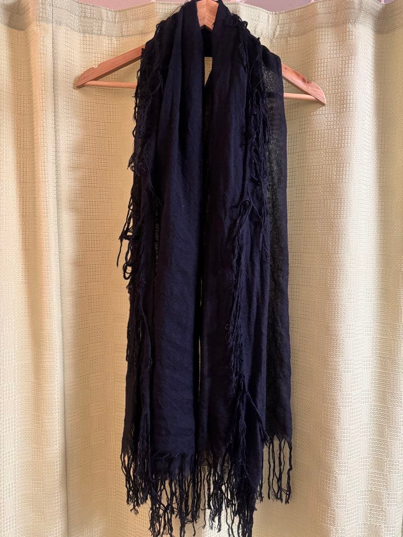 roen黒 ストール 約180cm x 70cm