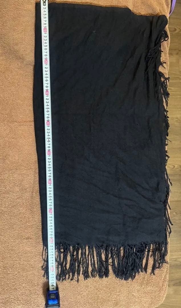 roen黒 ストール 約180cm x 70cm