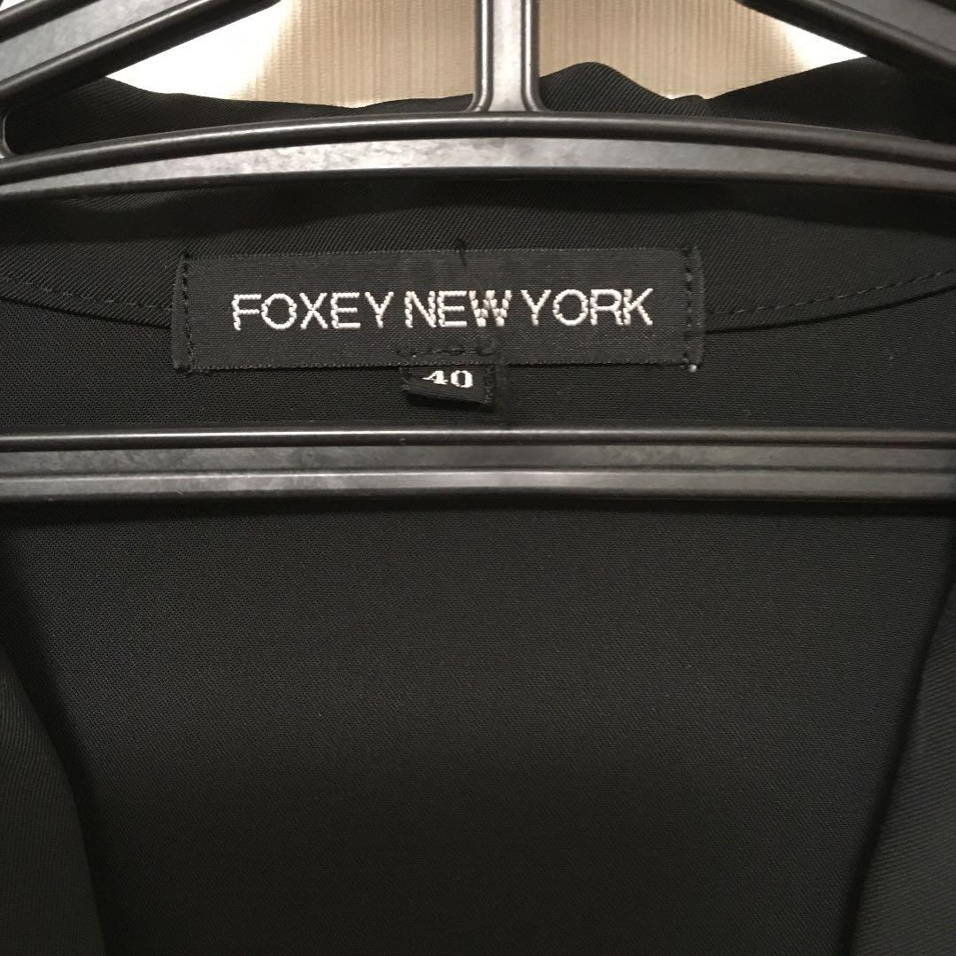 フォクシーニューヨーク　ジャケット　レディース　ブラック　アウター