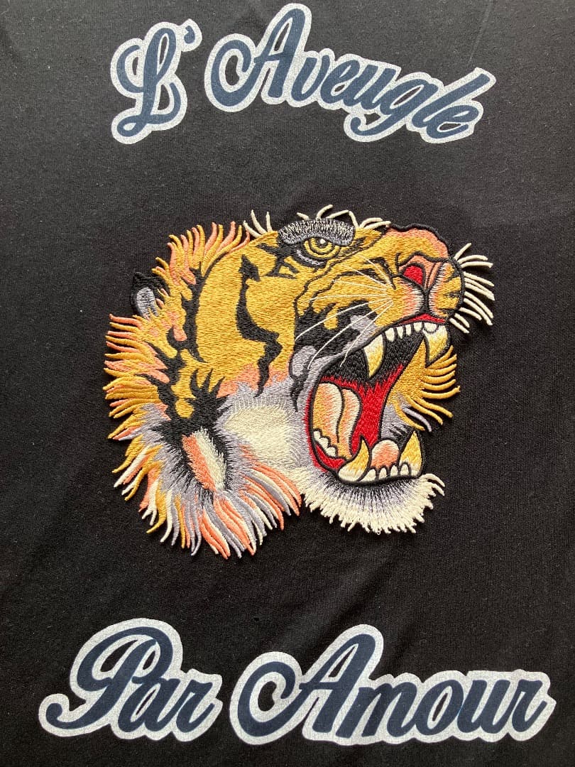 『せるは』GUCCI グッチ メンズ タイガーパッチ装飾 半袖Tシャツ