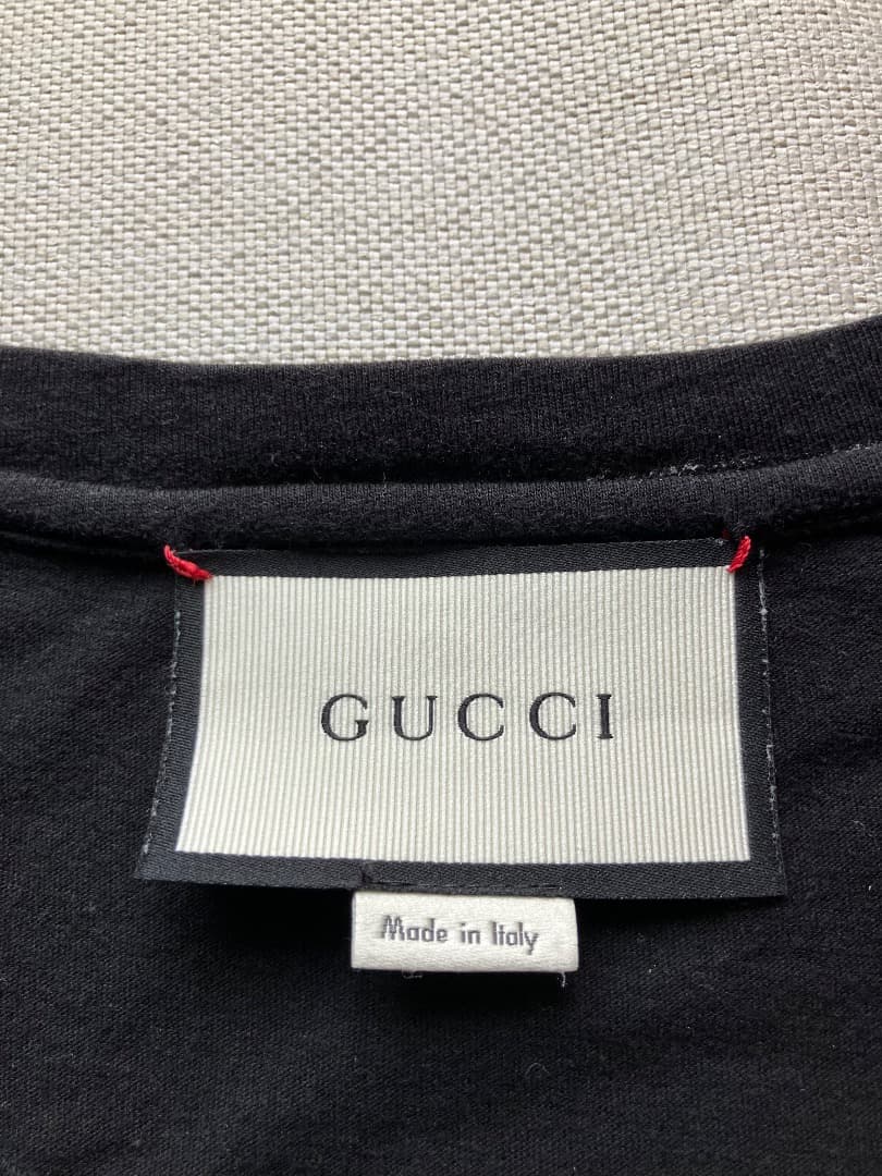 『せるは』GUCCI グッチ メンズ タイガーパッチ装飾 半袖Tシャツ