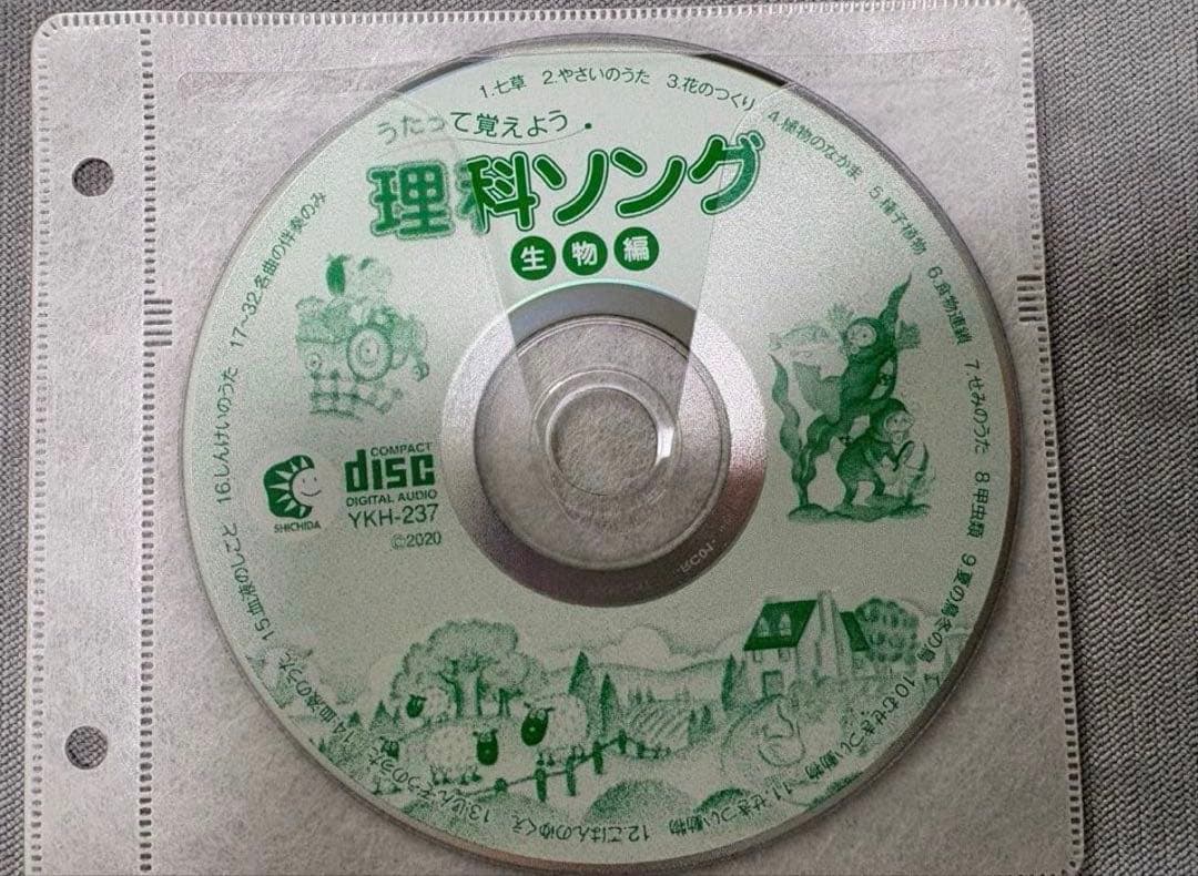 2026年3月版※CDのみ　七田式(しちだ)社会科・理科ソング5タイトルセット