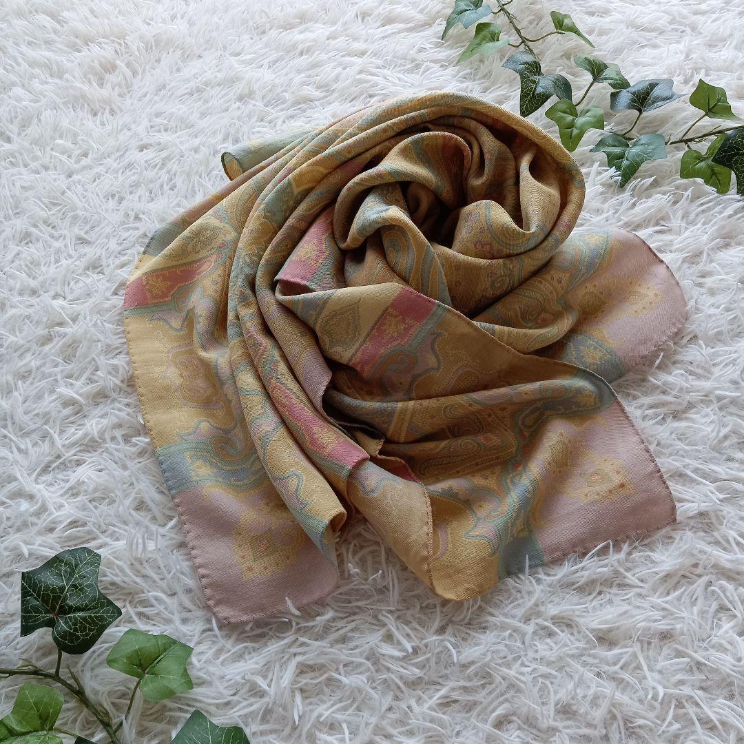 《美品✨》ETRO　エトロ　132×132 大判ストール　ペイズリー
