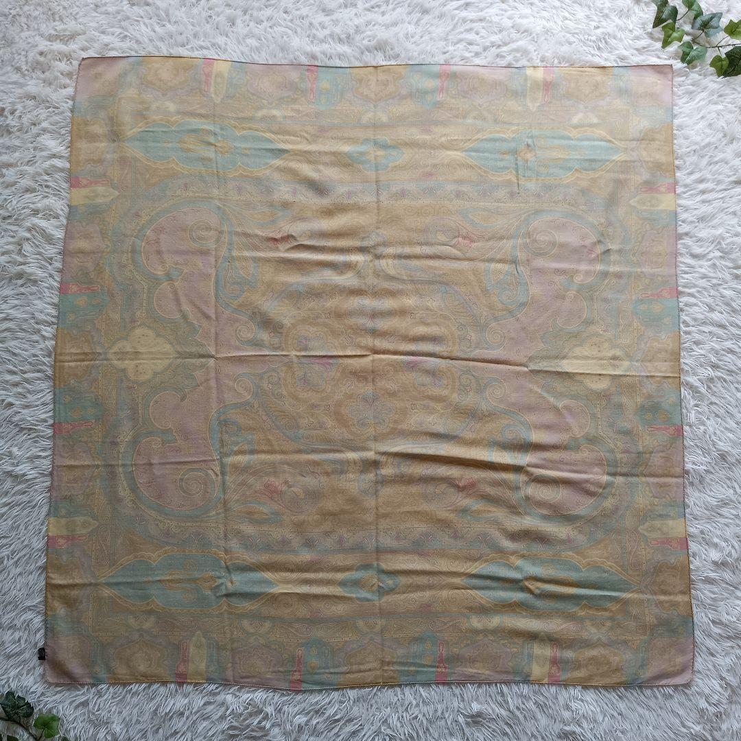 《美品✨》ETRO　エトロ　132×132 大判ストール　ペイズリー