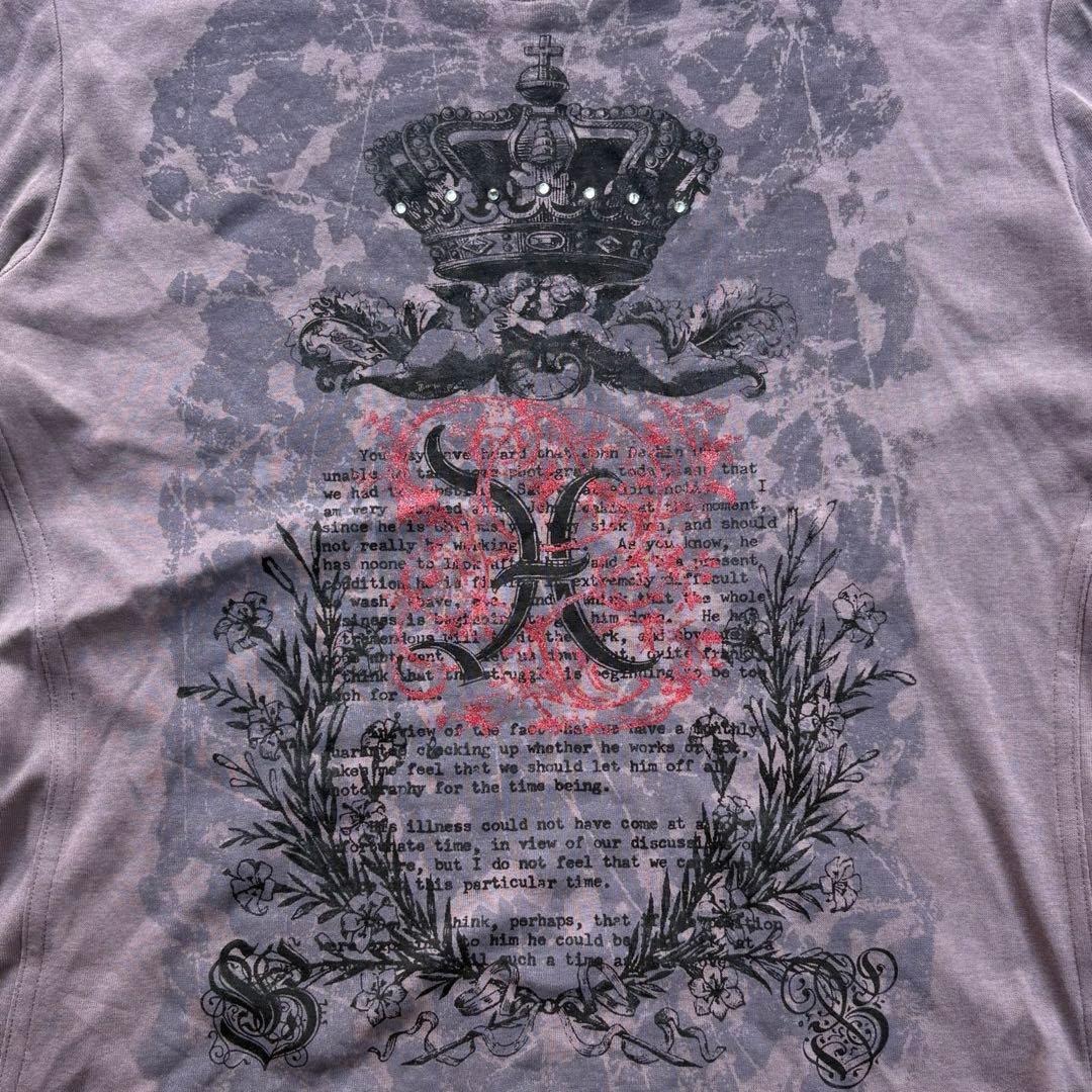 トップス 00s archive tight t-shirts design studs