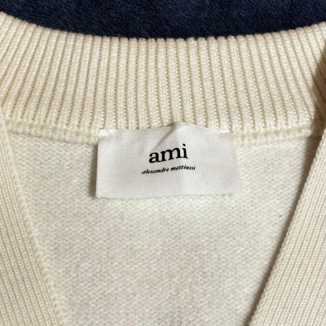 AMI PARIS アミパリス AMIDE COEUR ハートロゴカーディガン