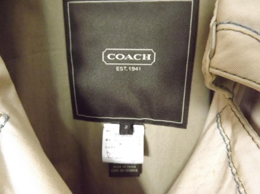 COACH (コーチ) トレンチ コート スパンデックス入りなので着やすい